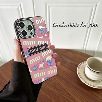 Miu Pink & Green iPhone Case