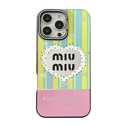 Miu Pink & Green iPhone Case