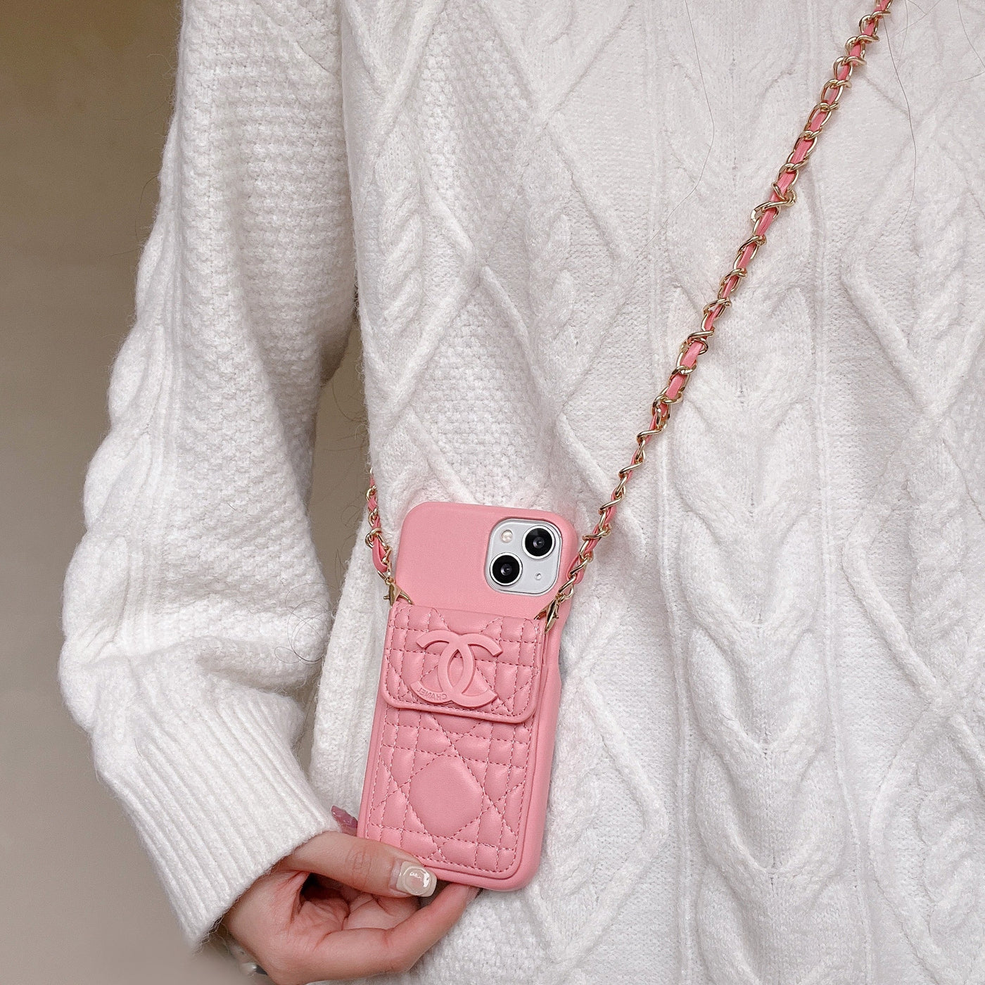 CC Card Holder Chain iPhone Case