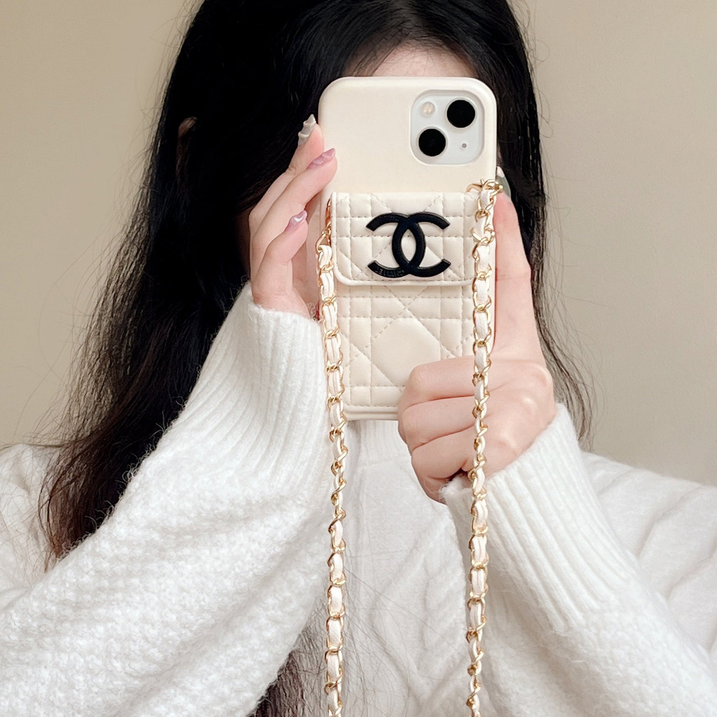 CC Card Holder Chain iPhone Case