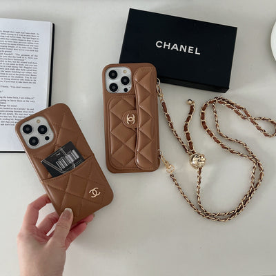 CC Leather Chain iPhone Case