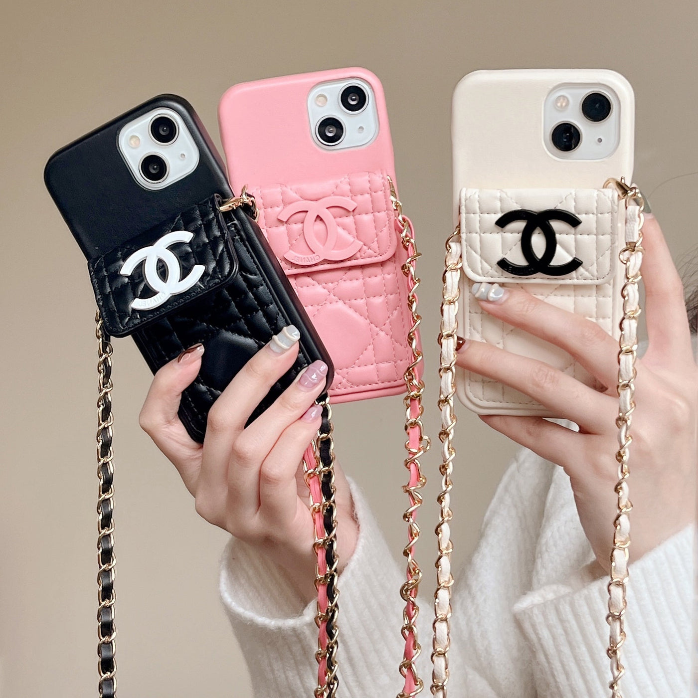 CC Card Holder Chain iPhone Case