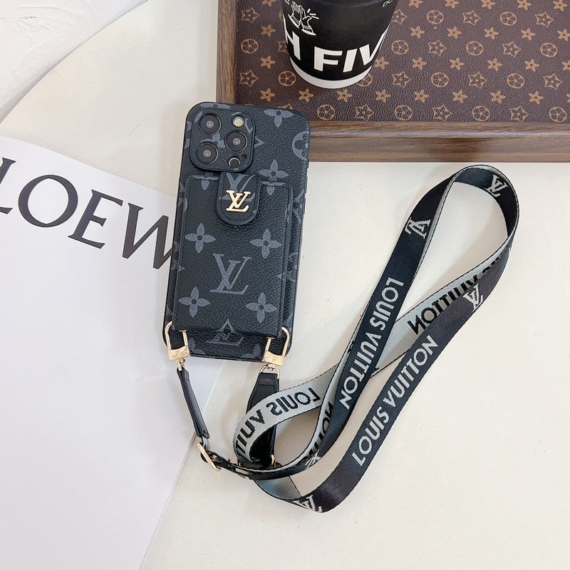 Louis Card Bag Crossbody Color Chain iPhone Case