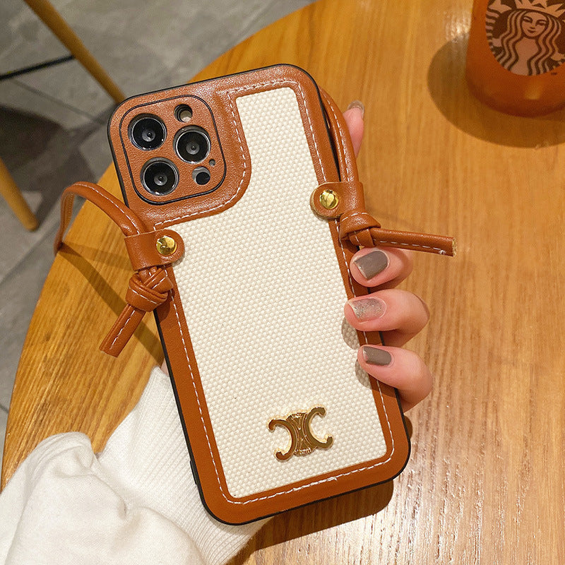 CE Chain Leather iPhone Case