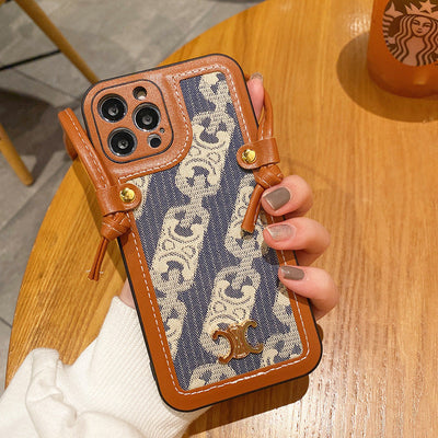 CE Chain Leather iPhone Case