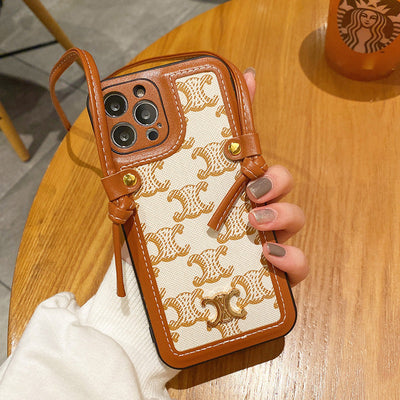 CE Chain Leather iPhone Case