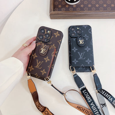 Louis Card Bag Crossbody Color Chain iPhone Case