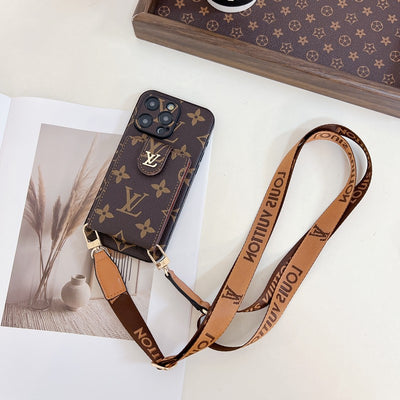 Louis Card Bag Crossbody Color Chain iPhone Case