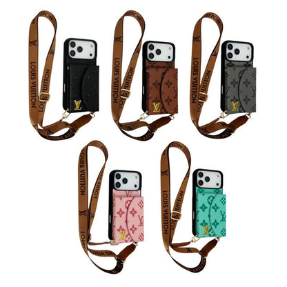 Louis Five Color Crossbody Card Bag iPhone Case