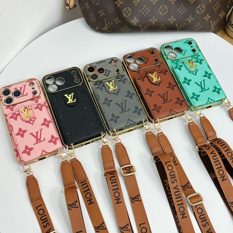 Louis Color Crossbody Card Bag iPhone Case