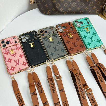 Louis Color Crossbody Card Bag iPhone Case