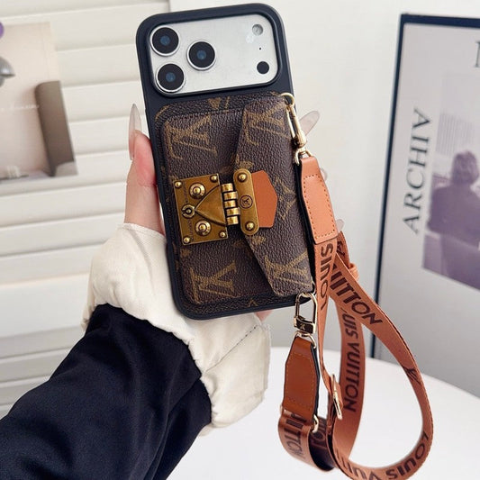 Louis Crossbody Card Bag Lock iPhone Case