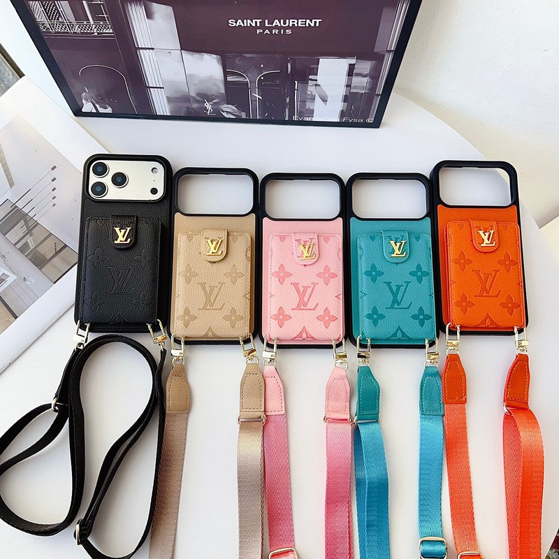 Louis Color Bag Leather iPhone Case