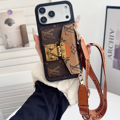 Louis Crossbody Card Bag Lock iPhone Case