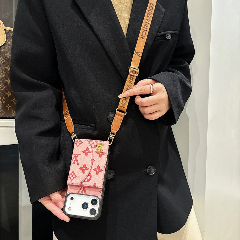 Louis Five Color Crossbody Card Bag iPhone Case