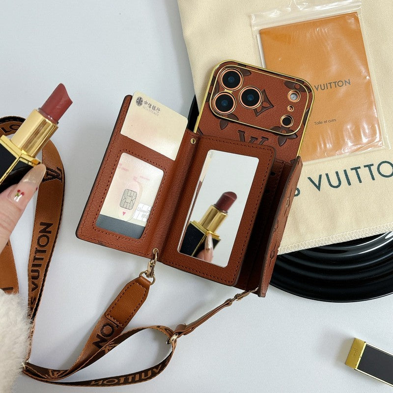 Louis Color Crossbody Card Bag iPhone Case