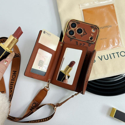 Louis Color Crossbody Card Bag iPhone Case