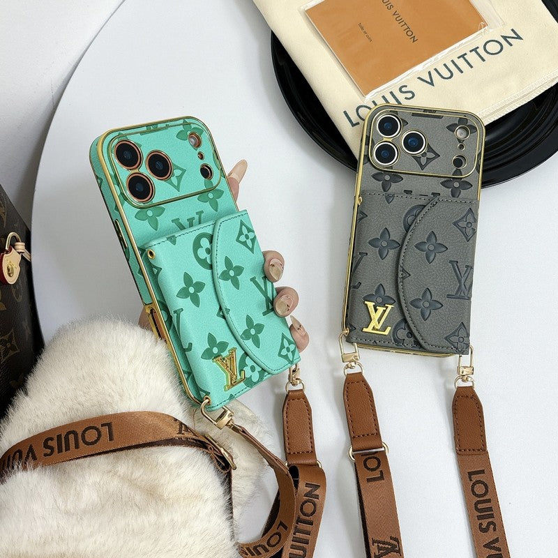 Louis Color Crossbody Card Bag iPhone Case