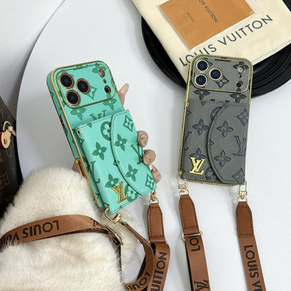 Louis Color Crossbody Card Bag iPhone Case