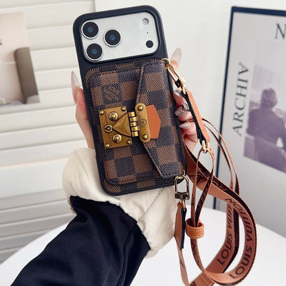 Louis Crossbody Card Bag Lock iPhone Case