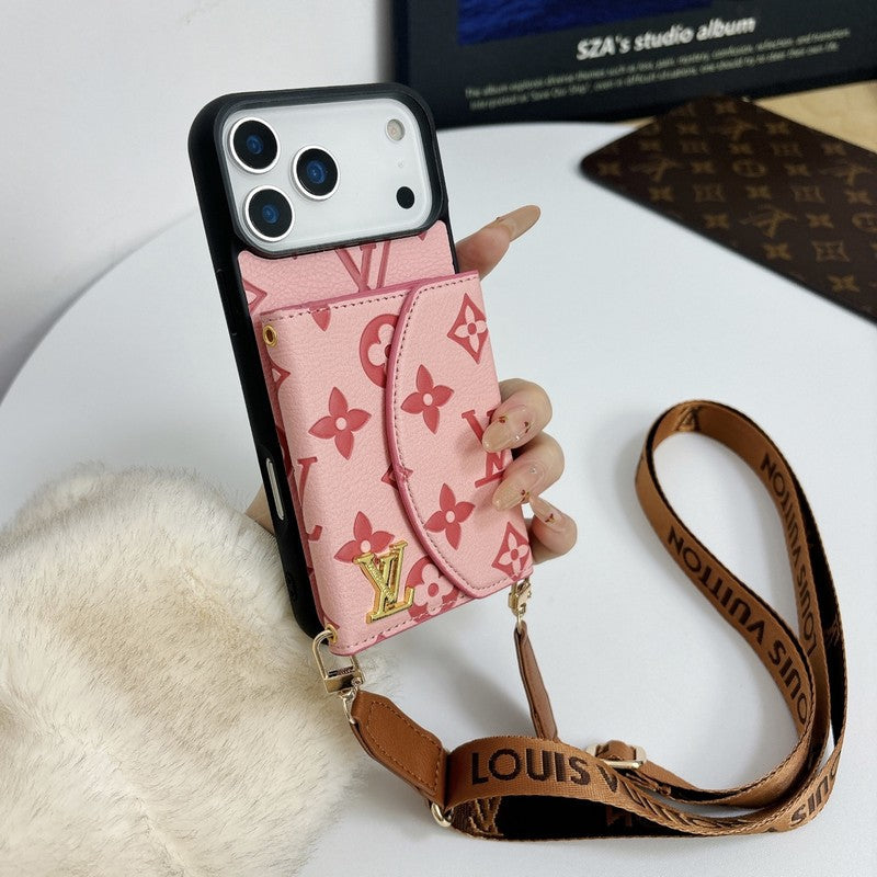 Louis Five Color Crossbody Card Bag iPhone Case