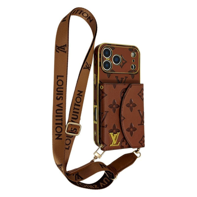 Louis Color Crossbody Card Bag iPhone Case
