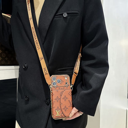 Louis Color Crossbody Card Bag iPhone Case