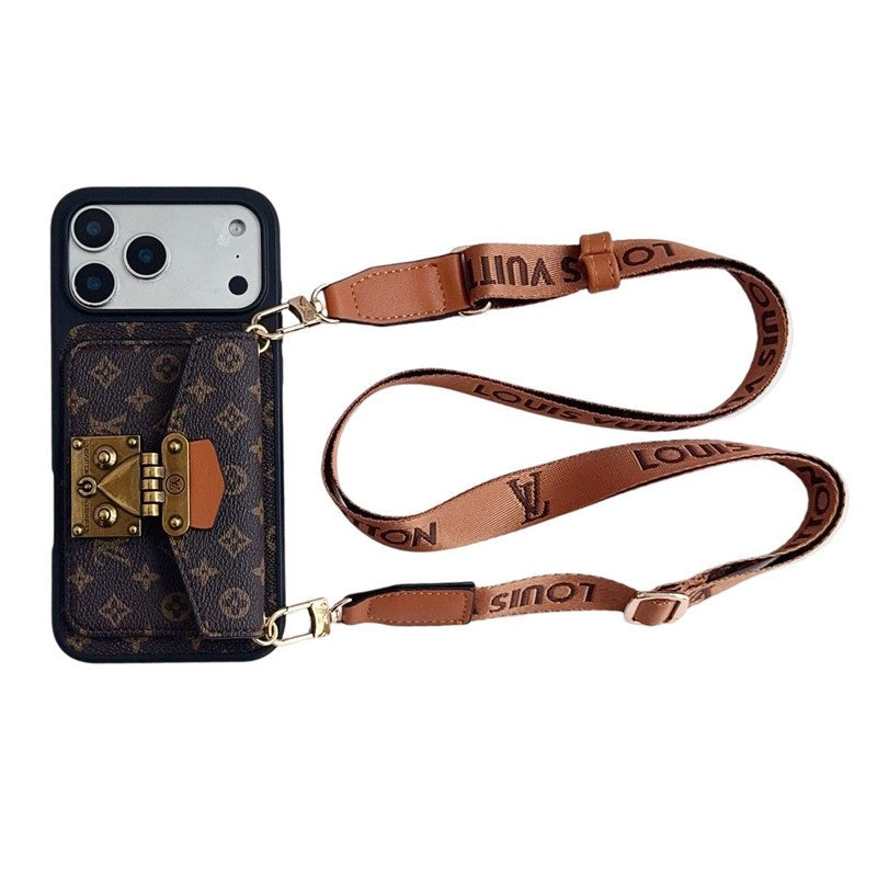 Louis Crossbody Card Bag Lock iPhone Case