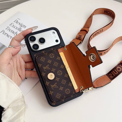 Louis Crossbody Card Bag Lock iPhone Case