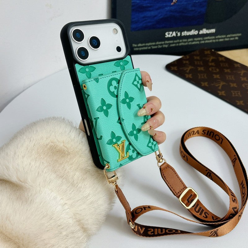 Louis Five Color Crossbody Card Bag iPhone Case
