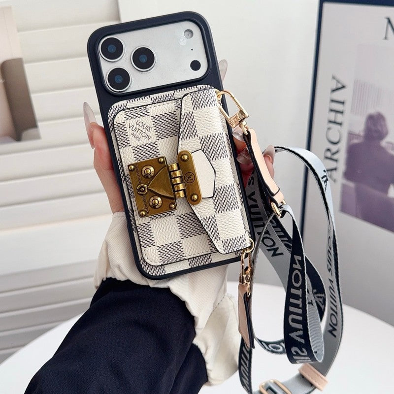 Louis Crossbody Card Bag Lock iPhone Case