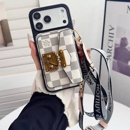 Louis Crossbody Card Bag Lock iPhone Case