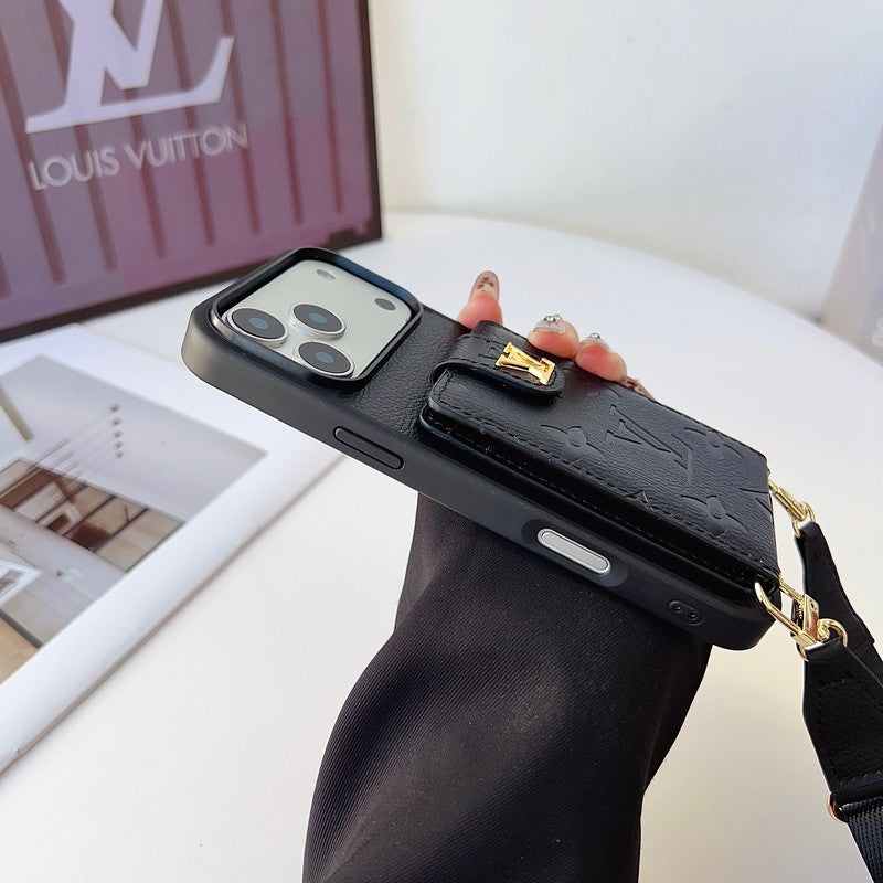 Louis Color Bag Leather iPhone Case