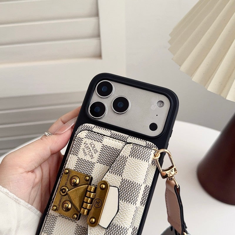 Louis Crossbody Card Bag Lock iPhone Case