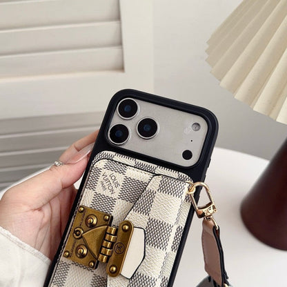 Louis Crossbody Card Bag Lock iPhone Case
