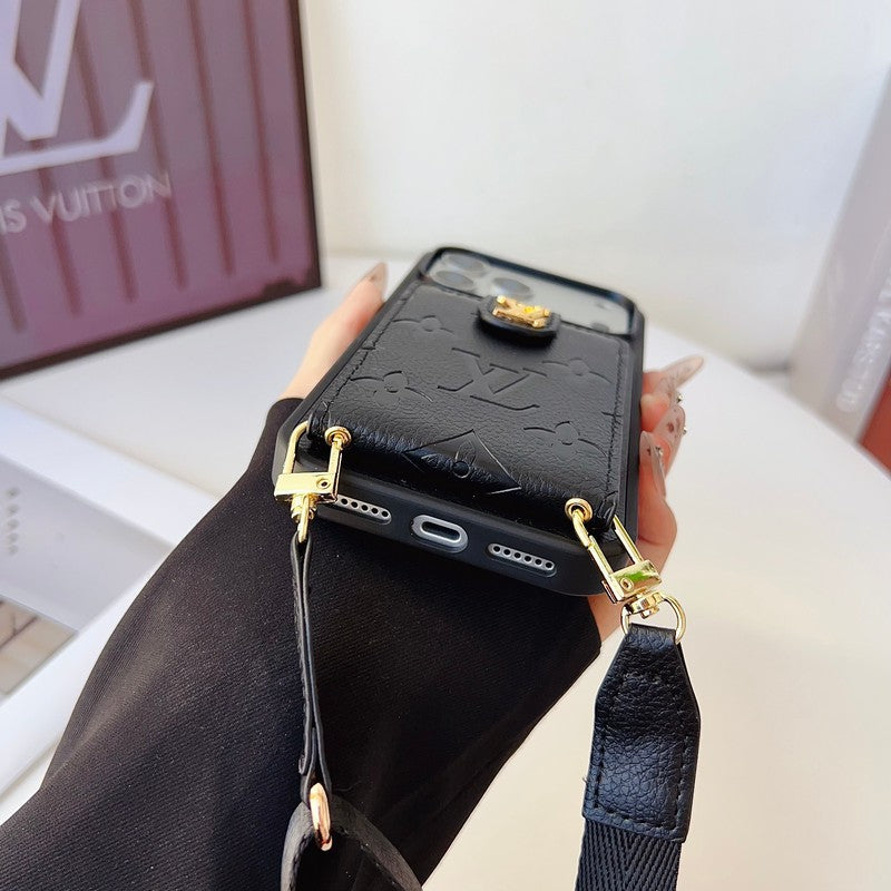 Louis Color Bag Leather iPhone Case
