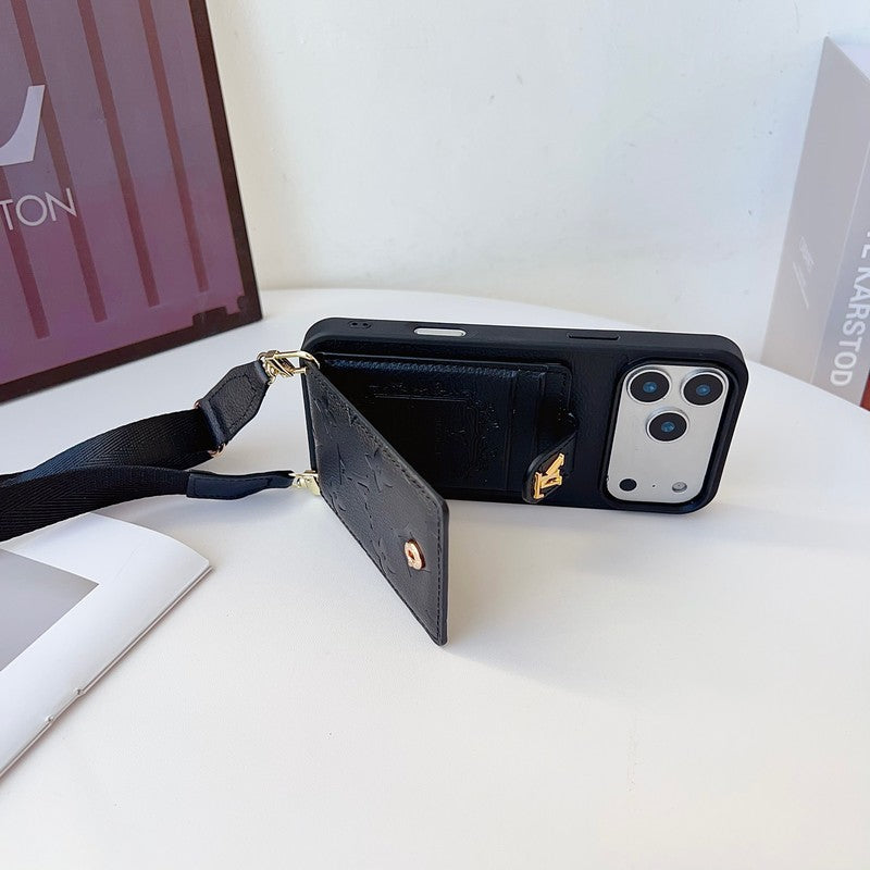 Louis Color Bag Leather iPhone Case