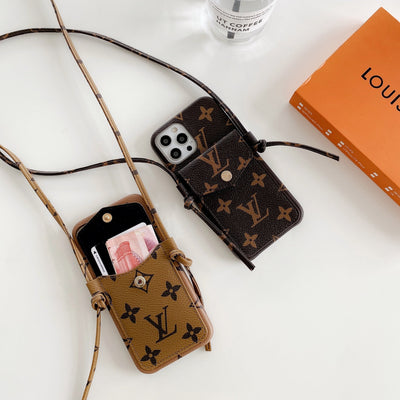 Louis Leather Chain iPhone Case